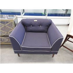 New Purple Fabric Upholstered Arm Chair