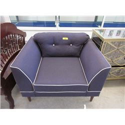 New Purple Fabric Upholstered Arm Chair