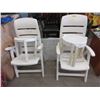 Image 1 : 2 Patio Chairs, 3 End Tables & Cushions