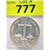 Image 1 : 1 Oz. .999 Fine Silver "Justice Scales" Round