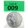 Image 1 : 1 Oz .9999 Fine Silver 2011 Canada Maple Leaf Coin