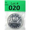 Image 1 : 1963 Canadian 80% Silver Canoe Dollar