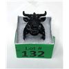 Image 2 : New Man's Black Baphomet Stainless Steel Ring