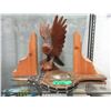 Image 1 : Carved Wood Eagle, Bellows & 2 Brackets