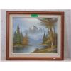 Image 1 : Vintage Wood Framed Giclee Painting