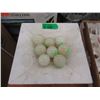 Image 1 : Eight 2" Diameter White Marble Orbs