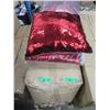 Image 1 : 16 New Red Shimmer Pillows - As Seen on TV