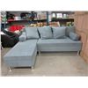 Image 1 : New Blue Microfiber Condo Size Sofa Bed