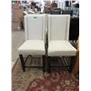 Image 1 : 2 New 24" Beige Fabric Upholstered Chairs