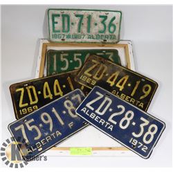 VINTAGE LICENSE PLATES, YEARS INCL 1967-1969 &