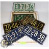 Image 1 : VINTAGE LICENSE PLATES, YEARS INCL 1967-1969 &