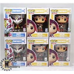 BOX OF 6 FUNKO POP VINYL FIGURES