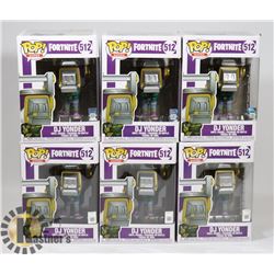 BOX OF 6 FUNKO POP VINYL FIGURES