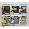 Image 1 : LOT OF 6 ASSORTED FUNKO POP VINYL FIGURES.