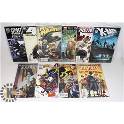 LOT OF 10 PLUS VARIOUS COMICS