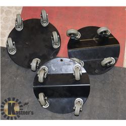 SNOWMOBILE DOLLY SET.