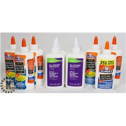 BAG OF ASSORTED GLUE.