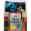 Image 1 : BOX OF RECORDS INCLUDES ELVIS , JOHNNY CASH @ SAN