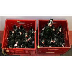 GROLSCHE RESEALABLE BOTTLES INCL CRATES.