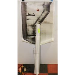 LOT OF 9 BANKSY "BALLOON GIRL" CANVAS PRINTS,