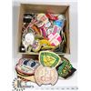 Image 1 : BOX OF PINS, BADGES & PATCHES,