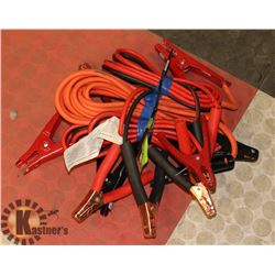SET OF 3 BOOSTER CABLES.