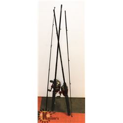 LOT OF 2 FISHING RODS WITH REELS