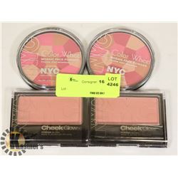 LOT OF 4 NYC FACE & BLUSH POWDER