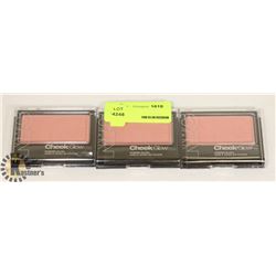 LOT OF 3 NYC CHEEK GLOW POWDER BLUSH