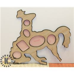 LARGE COWBOY AND RIDER FAMILY FRAME