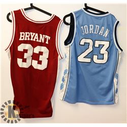 LOT OF 2 JERSEYS - KOBE BRYANT HIGH SCHOOL (SIZE