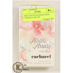 100ML BOTTLE OF ANAIS ANAIS L'ORIGINAL EAU DE