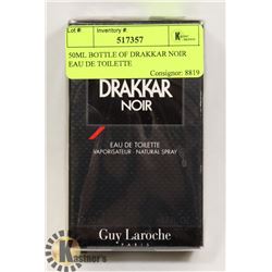 50ML BOTTLE OF DRAKKAR NOIR EAU DE TOILETTE