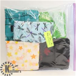 5PK RE-USABLE SHOPPING BAGS