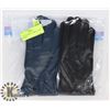 Image 1 : 2 PACK LADIES LEATHER GLOVES MEDIUM