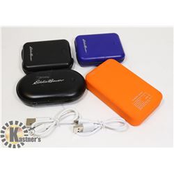 LOT OF EDDIE BAUER HANDWARMER AND POWERBANKS