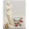 Image 1 : CERAMIC GREEK FIGURINE &GEREFORD ALFRED MEAKIN CRE