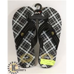 DUTY NINE MENS THONG SANDALS SIZE 12