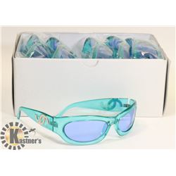 BOX OF CORAL BLUE DESIGNER SUNGLASSES UV400