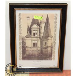 FRAMED BORDEAUX CHATEAU IV