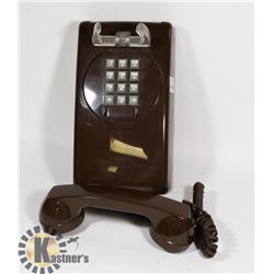 VINTAGE ITT DARK BROWN WALL PUSH