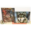 Image 1 : SET OF 2 WOLF PICTURES