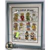 Image 1 : CALENDAR BEARS STITCHED PICTURE.