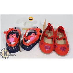 GYMBOREE SHOES 2 PAIRS SIZE 3,3/4