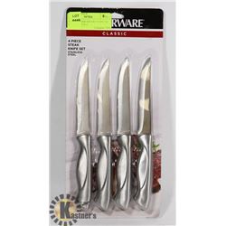 NEW 4PC FARBERWARE STAINLESS STEEL KNIFE SET