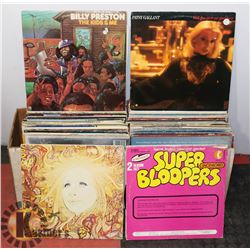 BOX  OF ASSORTED RECORDS ~MUSIC~