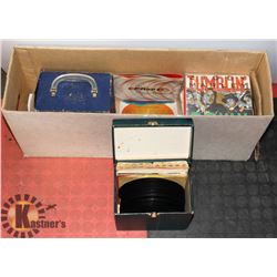 BOX OF ASSORTED 45 SPEED RECORDS