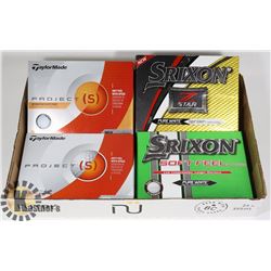 FLAT OF ASSORTED RECLAIMED GOLF BALLS ~SPORTS~