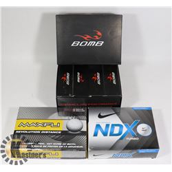 FLAT OF ASSORTED RECLAIMED GOLF BALLS ~SPORTS~