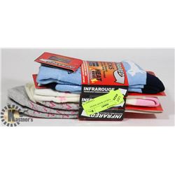 3PK LADIES HEAT WAVE SOCKS